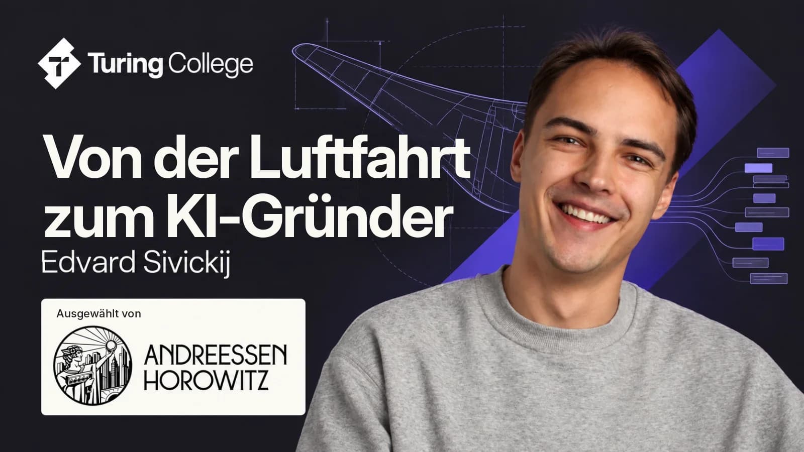 Vom Luftfahrtkonstrukteur zum KI-Gründer im a16z-Programm: Edvard Sivickij und Condense